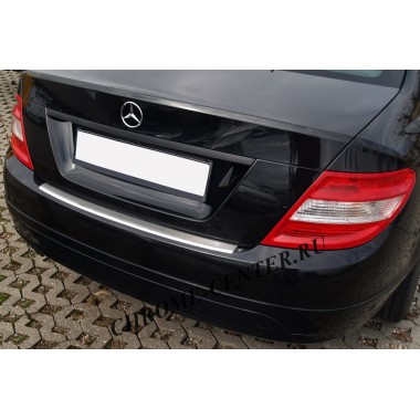Накладка на задний бампер Mercedes C Class W204 Sedan (2007-2011) бренд – Avisa главное фото